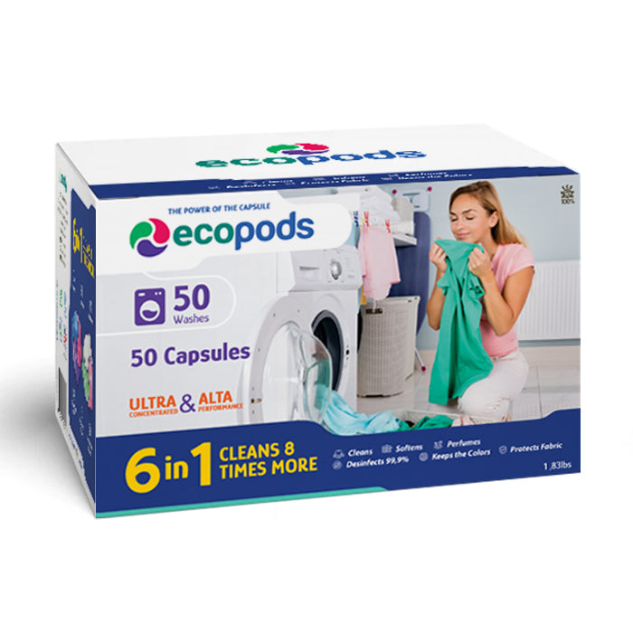 Ecopods - Ultra Concentrated Capsules for 50 Washing Clothes
