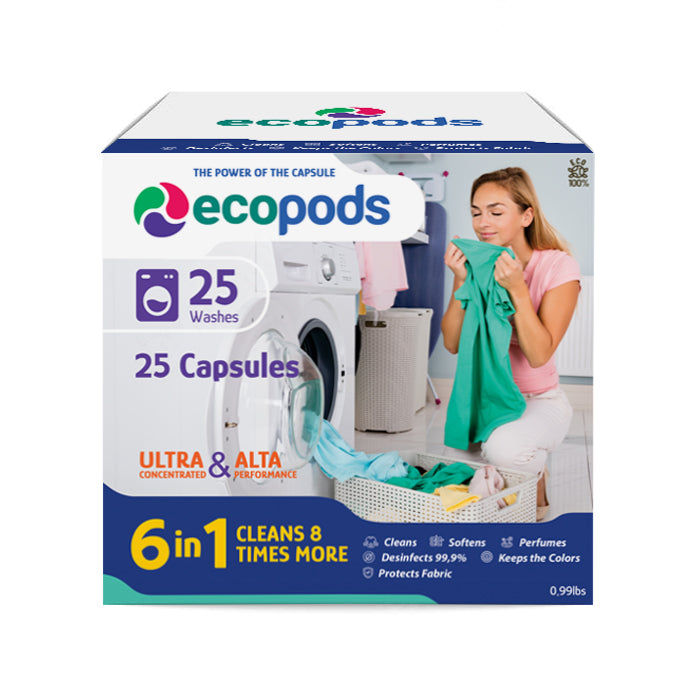 Ecopods - Ultra Concentrated Capsules for 25 Washing Clothes
