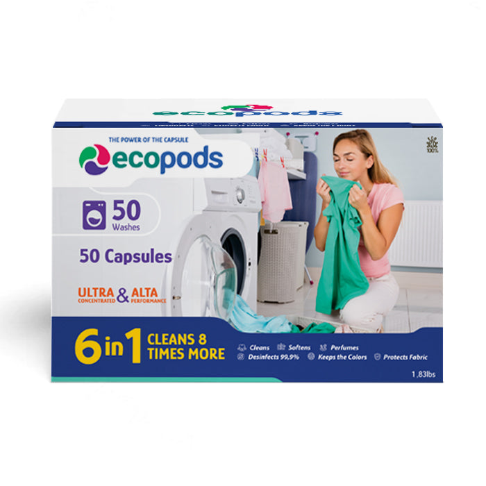 Ecopods - Ultra Concentrated Capsules for 50 Washing Clothes