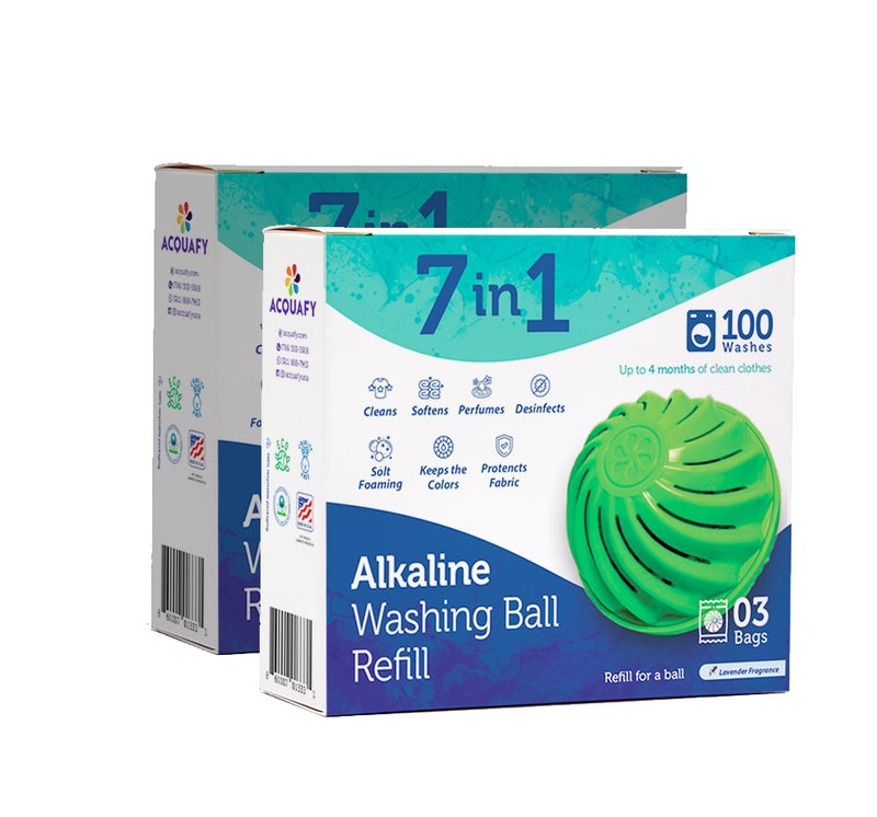 Pack of 2 Easy Refill for Alkaline Washing Ball
