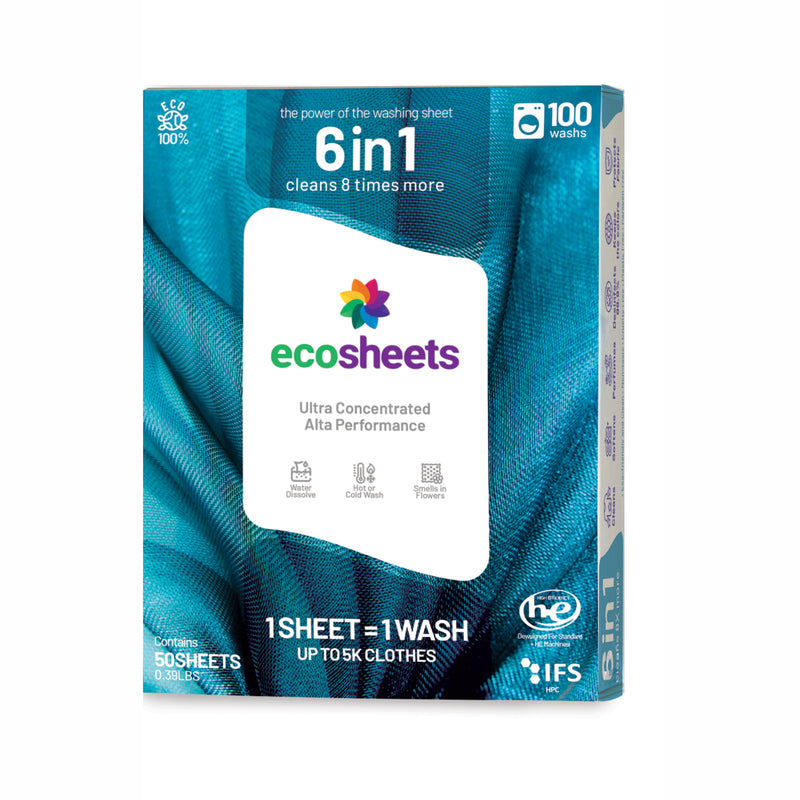 Ecosheets - Ultra Concentrated Sheets for 100 Washing Clothes