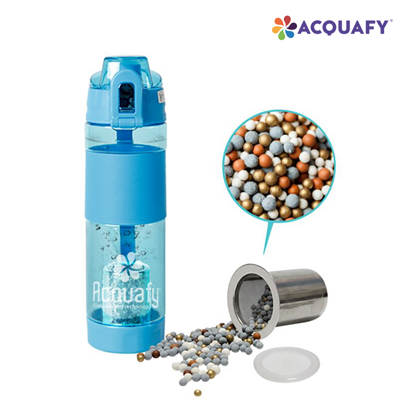 Acquafy - Alkaline Water Bottle 650ml - Blue
