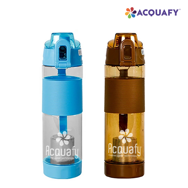 Acquafy - Alkaline Water Bottle 650ml - Brown