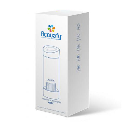 Acquafy - Alkaline Water Bottle 550ml - White