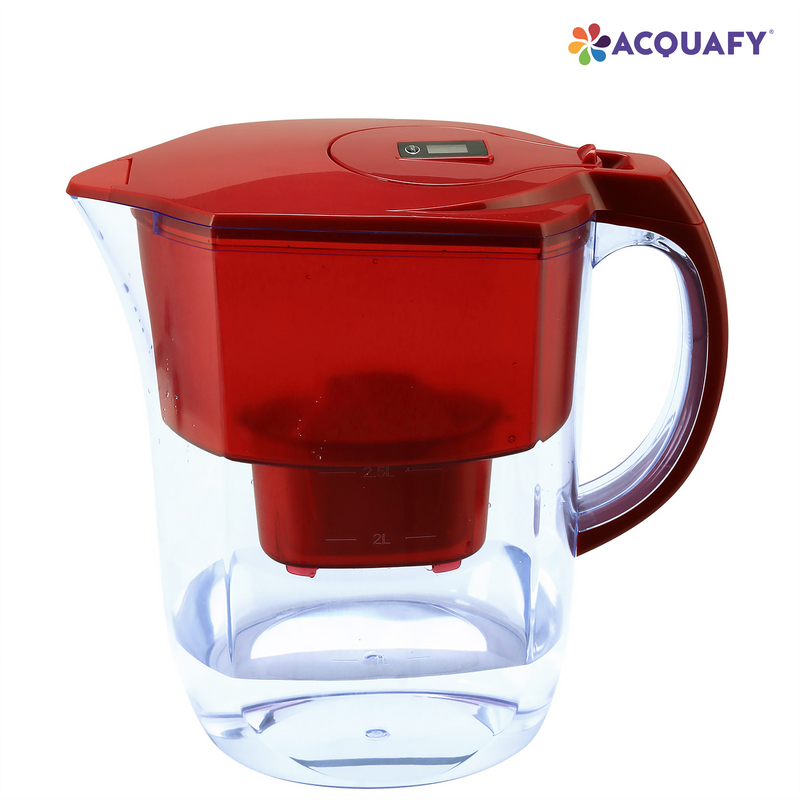 Acquafy - Portable Alkaline Water Pitcher 3.8L - Red